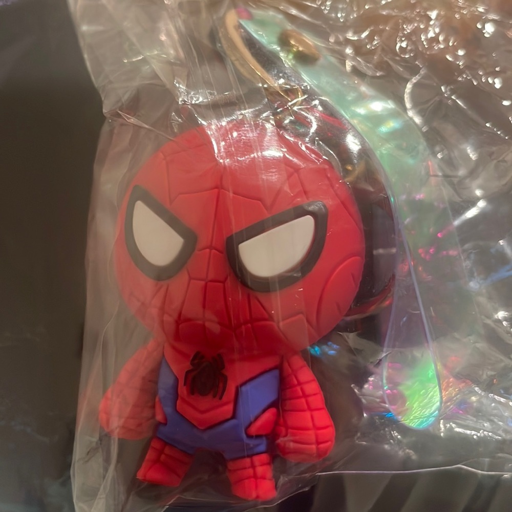 Pop style Spider-Man key chain with charms new